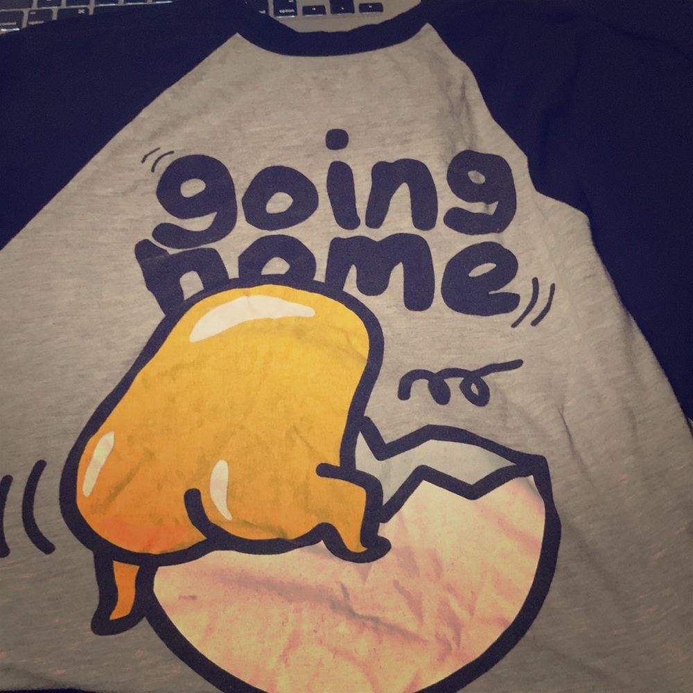 Going home egg shirt